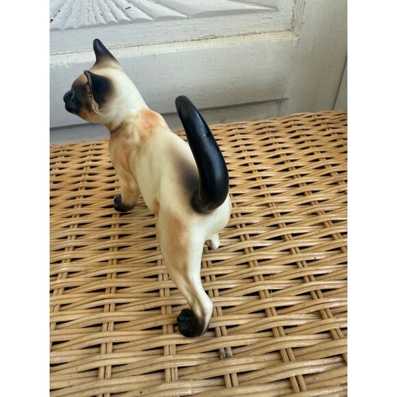 Vintage MCM Lefton Siamese Cat Kitty Figurine - Picture 3 of 12